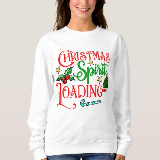 Grappig kerst shirt met laadontwerp (Voorkant)