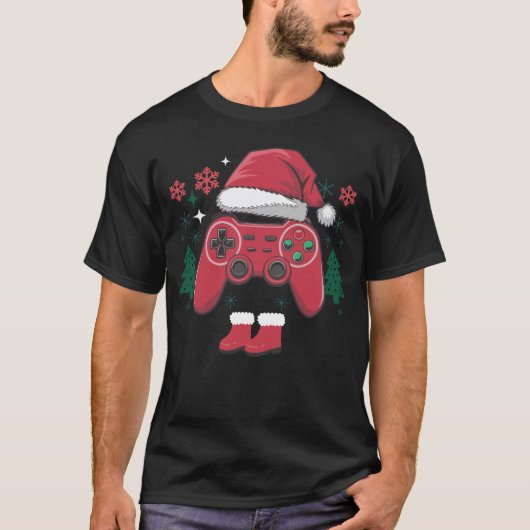 Grappig Kerst Shirt - Videogame Kerst (Voorkant)