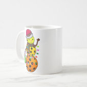 Grappig kerst Showman Pickleball Gift Koffiemok (Voorkant links)