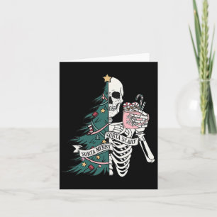 Grappig Kerst Sorta Merry Sorta Scary Skeleton X Kaart