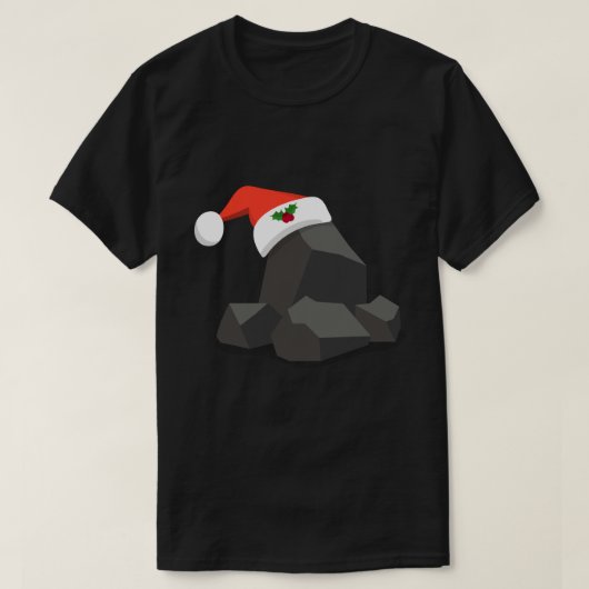 Grappig Kerst steenkool Graphic T-shirt (Design voorkant)