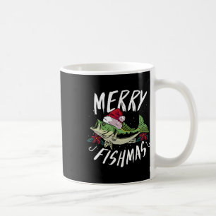 Grappig Kerst Thema B Vis Ontwerp - Prettig Fi Koffiemok