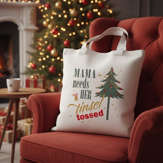 Grappig Kerst Thema Mama Heeft ID Nodig ID1116 Tote Bag
