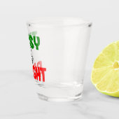 Grappig kerst tipsy en helder Vakantie feest Shot Glas (Rechts)