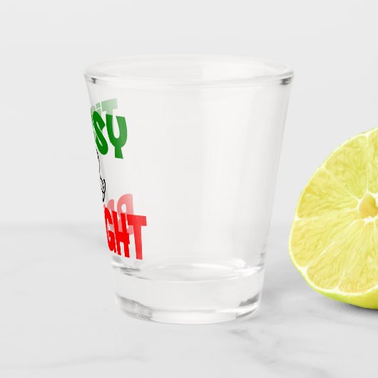 Grappig kerst tipsy en helder Vakantie feest Shot Glas (Rechts)