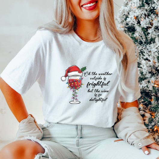 Grappig Kerst Wijn T-shirt