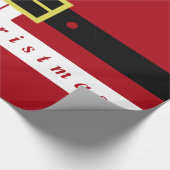 Grappig Kerst Wrapping Papier Santa Design Gift (Hoek)