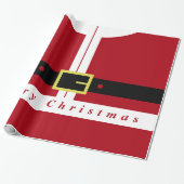 Grappig Kerst Wrapping Papier Santa Design Gift (Uitgerold)
