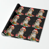 Grappig kerstbeagle hond voor hond van pap Dog mam Cadeaupapier (Uitgerold)