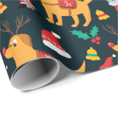 Grappig kerstbekertjes cadeaupapier (Rol Hoek)