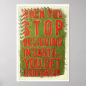 Grappig kerstbericht Poster! Poster (Voorkant)