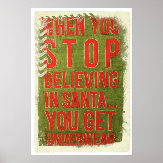 Grappig kerstbericht Poster! Poster (Voorkant)