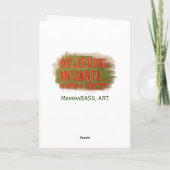 Grappig kerstbericht Wenskaart! Kaart (Achterkant)