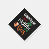 Grappig kerstbier drink feest servet (Hoek)