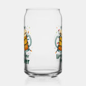 Grappig kerstbier meest geweldige tijd feest blikvorm glas (Links)