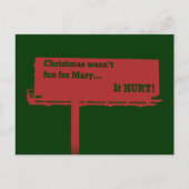 Grappig Kerstbillboard briefkaart (Voorkant)