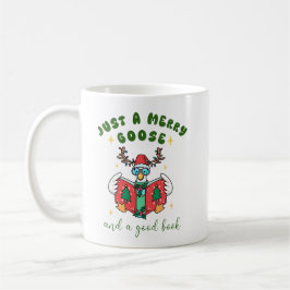 Grappig Kerstboekliefhebber Gewoon een Blijme Gans Koffiemok