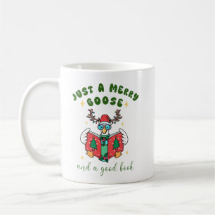 Grappig Kerstboekliefhebber Gewoon een Blijme Gans Koffiemok