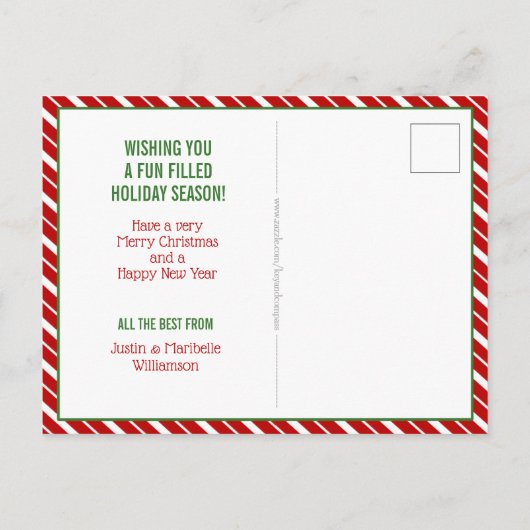 Grappig kerstbomen die de lichte Briefkaart van de (Achterkant)