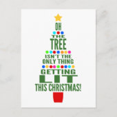 Grappig kerstbomen die de lichte Briefkaart van de (Voorkant)