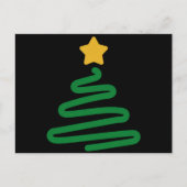 Grappig kerstboom feestdagenkaart (Voorkant)