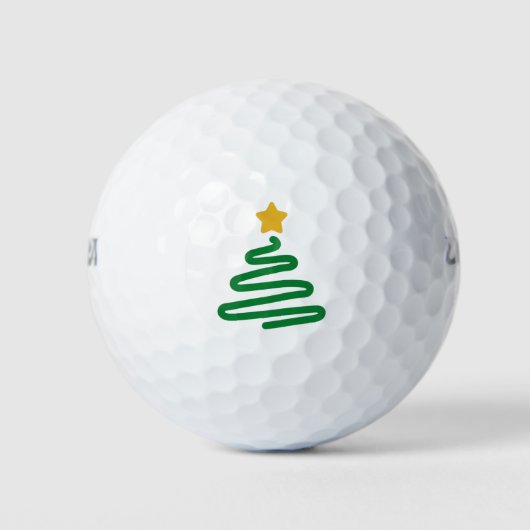 Grappig kerstboom golfballen (Voorkant)