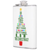 Grappig kerstboom | Humor "Lit Holiday" Heupfles (Links)