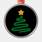 Grappig kerstboom metalen ornament (Voorkant)