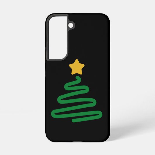 Grappig kerstboom samsung galaxy hoesje (Achterkant)