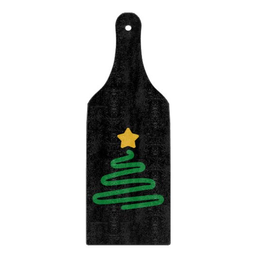 Grappig kerstboom snijplank (Voorkant)