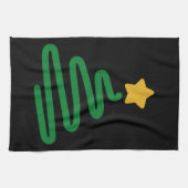 Grappig kerstboom theedoek (Horizontaal)