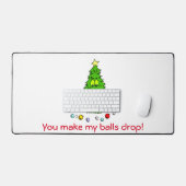 Grappig kerstboomfeest Joke Make Balls Drop Holida Bureaumat (Keyboard & Muis)