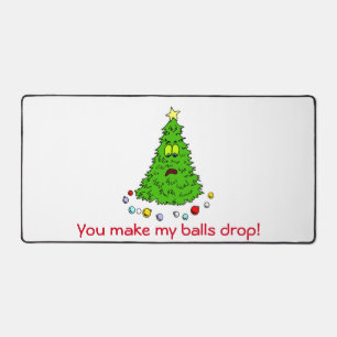 Grappig kerstboomfeest Joke Make Balls Drop Holida Bureaumat