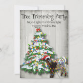 Grappig kerstboomgeit kaart (Voorkant)