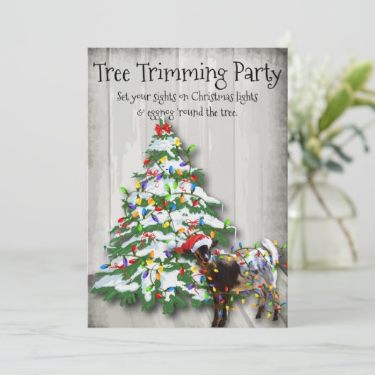 Grappig kerstboomgeit kaart (Staand voorkant)