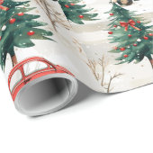 Grappig kerstboominpakpapier cadeaupapier (Rol Hoek)