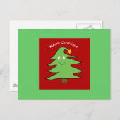Grappig kerstboomKaart Feestdagenkaart (Voorkant / Achterkant)