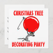 Grappig kerstboommuis Humor Kaart (Voorkant / Achterkant)