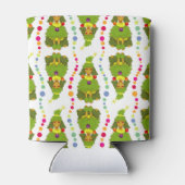 Grappig kerstboompoodle blikjeskoeler (Achterkant)