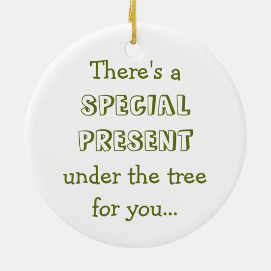 Grappig kerstboompoodle keramisch ornament (Achterkant)