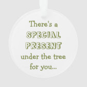 Grappig kerstboompoodle ornament (achterkant)