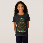 Grappig kerstboomspeler Xmas Tree Music Lo T-shirt (Voorkant volledig)