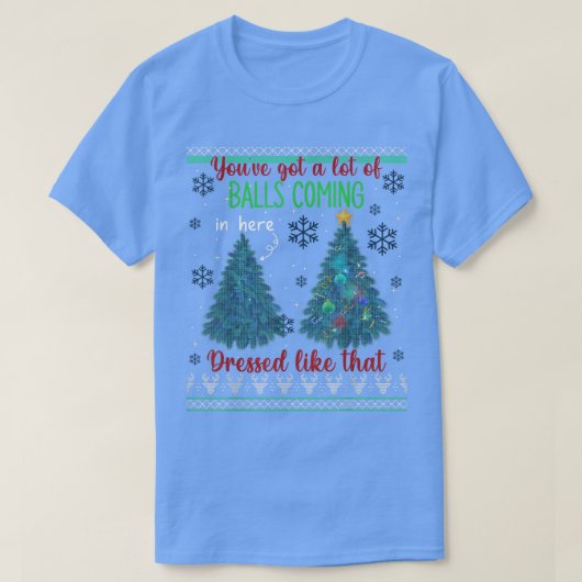 Grappig kerstboomtopper Xmas Gag Gezegden Gift T-shirt (Design voorkant)