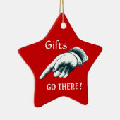 Grappig kerstboomversiering keramisch ornament (Rechts)