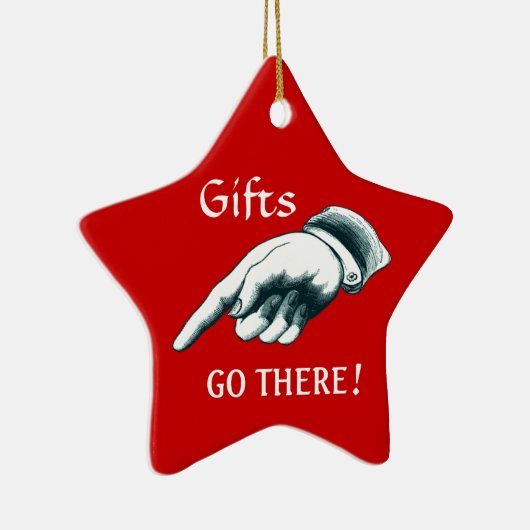 Grappig kerstboomversiering keramisch ornament (Rechts)