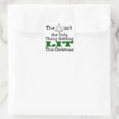 Grappig kerstboomwerk is niet alleen maar iets om vierkante sticker (Tas)