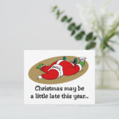 Grappig kerstBriefkaart Feestdagenkaart (Staand voorkant)