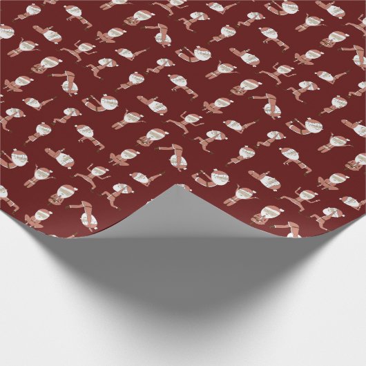 Grappig kerstcadeau cadeaupapier (Hoek)