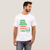 Grappig kerstcadeau, cool vrolijk kerstfeest t-shirt (Voorkant volledig)