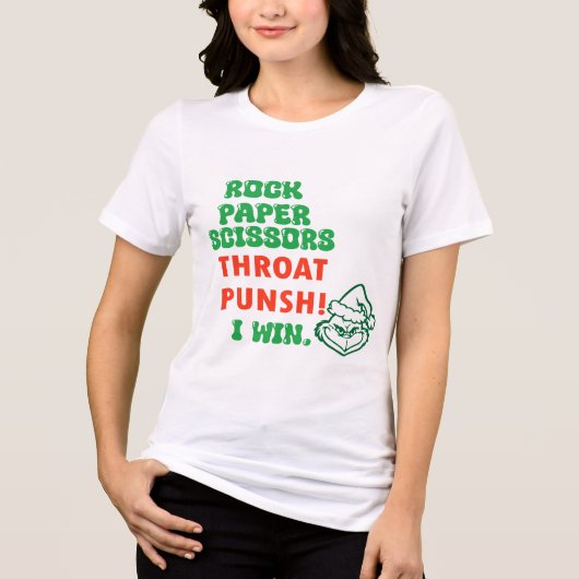Grappig kerstcadeau, cool vrolijk kerstfeest Tri-Blend shirt (Voorkant)